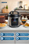 Digital Pressure Express Cooker 6L 1000W with Multiple Cooking Programs, Non-Stick Pot - 8