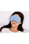 Soft Sleep Eye Mask for Men & Women, Light Blocking Travel Sleeping Mask, Comfortable Adjustable Eye Cover for Home, Flight, Camping & Meditation, Blue - 3