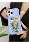iPhone 16 Pro Max Compatible Case with Camera Protector Blue Silicone Couple Phone Case Butterfly Pattern - 5