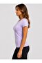 Women's Lilac Lycra Single Jersey Slim Fit T-Shirt-D232 - 2