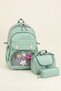 Transparent Luxury Primary School Secondary School Twill 3-Piece Set with Toys, Thermal Lunch Box and