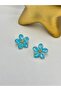 Crystal Stone Detail Daisy Earrings (Premium Series) Pink - 3