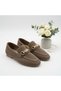 Kemal Aygün-Mammamia Genuine Leather Women's Mesh Ballerinas - 5
