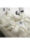 Duvet Cover Set King Size 4 Pcs, 1 Quilt Cover 220x240cm, 2 Pillow Cases, 1 Bedsheet - Milkshake White - 6