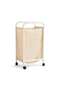 Evermore Laundry Hamper 30x40x75cm - White - 4