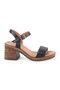 Women's Heeled Sandals Genuine Leather Single Strap Straw Sole Daily Comfortable Sandals L024.260505 - 2