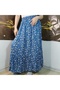 Elastic Waist 3-Layer Ruffle Viscose Fabric Skirt, Mevlana Long Cotton Skirt, Size 38-46 - 3