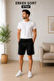 Men's 3-Piece Casual Shorts Set Black Gray Navy Blue with Pockets Comfortable Cut Knee Length - 6