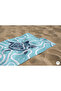 Turtle Sea Coast Patterned Cotton Digital Printed Beach Sea Towel - 3