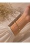 Modern Design Heart Figured Chain Bracelet - Gold Color Elegant Jewelry