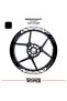 Bajaj pulsar ns200 wide rim cover sticker decal model 16-piece set - high quality