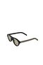 Prd Black Frame Honey Color Glass Sunglasses - 6