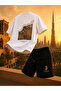 Premium Design Model Oversize Arabica Large Print Detailed Cotton Set - 3