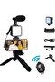 Vlogging Kit for iPhone/Android – Complete Phone Video Kit with Tripod, Mount, LED Light, and Shotgun Microphone for YouTube and Vlogs