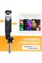4 in 1 Lighted Selfie Stick With Tripod, Bluetooth Remote, 3 Light Modes & 6 Brightness Level,360° Rotation, Portable Floor Desktop Tripod, For iPhones & Android, For Broadcast, Black - 4