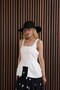Flywheel Detailed Square Neck Blouse White Color - 3