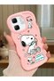 Infinix Hot 50I Compatible Case Camera Protector Pink Silicone Couple Phone Case Stripe Pattern