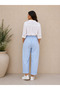 Women's Original Italian Full-Ligral Elastic Waist Sequined Trousers 44-48 - 2