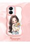 Vivo Y16 Compatible Case Camera Protector Pink Silicone Couple Phone Case Girl Pattern - 2