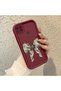 Xiaomi Poco C31 Compatible Case Camera Protector Claret Red Silicone Couple Phone Case Bow Tie Pattern - 2