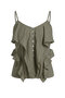 Button Detail Strap Crop Top