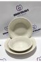 Porcelain Kum Beige 18 Piece Plate Set for 6 People