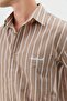 Mink Linen Blend Boxy Fit Men's Shirt - 2