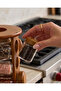 Brown Round Glass Jar With Wood Lid & Stand Set (13 Piece) - 5