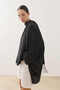Tassel Scarf Polka Dot Cape Blouse Black - 5