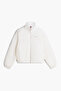 Tjw Women's Padded Stand Collar Ancient White Jacket - 3