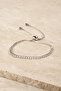 Women's Silver Color Zircon Stone Elevator Waterway Bracelet - 2