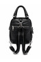 Women's New Season Imported Soft Leather Stylish Design Versatile Backpack & Shoulder Bag Shopper - 3