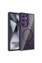 Galaxy S24 Ultra Case with Camera Stand, Magsafe Supported, Transparent Back, Silicone Brsa - 4