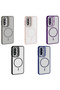 Galaxy A17 Case with Camera Stand, Magsafe Supported, Transparent Back, Silicone Senk - 2