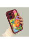 Xiaomi Redmi 13C Compatible Case Camera Protector Claret Red Silicone Couple Phone Case Butterfly Pattern - 2