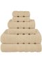 Safi Plus Towel Set Luxury Hotel Quality 600 GSM Genuine Combed Cotton, Super Soft & Absorbent Family Bath Towels 6 Piece Set - 2 Bath Towels, 2 Hand Towels, 2 Washcloths - Beige - 2