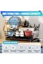 Double Dish Drying Rack, Drying Rack for Kitchen Counter, Stainless Steel Large Dish Strainer with Drainboard Set for Sink, 2 Tier Dish Drainers with Utensil Holder, Cups Holder,Extra Drying - 3