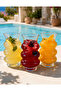 3-Piece Wavy Glass Soft Drink Glasses 360 ml – Cold Drink, Lemonade and Cocktail Presentation Set - 4