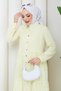 Women's Lace Detailed Long Lined Brode Dress - 4