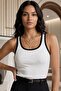 Women's 2-Piece Basic Blouse with Straps Athlete Bodysuit - 3