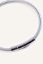 Men's Silver Color Spiral Textured Steel Bracelet I0528Axns - 2