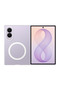 Galaxy z fold8 transparent magnet case - clear