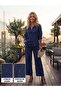 Muslin Fabric Patterned Shirt and Pants Two-Piece Set - 2