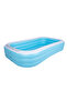 200cm Circular Inflatable Kids Pool, Easy Setup, Blue