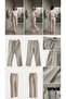 Women's Beige Linen Blend Drawstring Trousers - 3