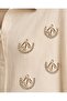 Women's Premium Cotton Handcrafted Beaded Jacket Shirt Plus Size Matching Loose Fit - 2