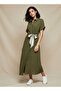 SIDE TIE DETAIL SHIRT DRESS