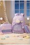 Set of 3 Children's Primary School Bags with Pen Holder and Lunch Bag Backpack Lila - 5