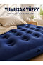 Outdoor Inflatable Mattress Double Flocked Surface Comfortable Use