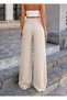 Women's Linen Blended Loose Cut Trousers - 2